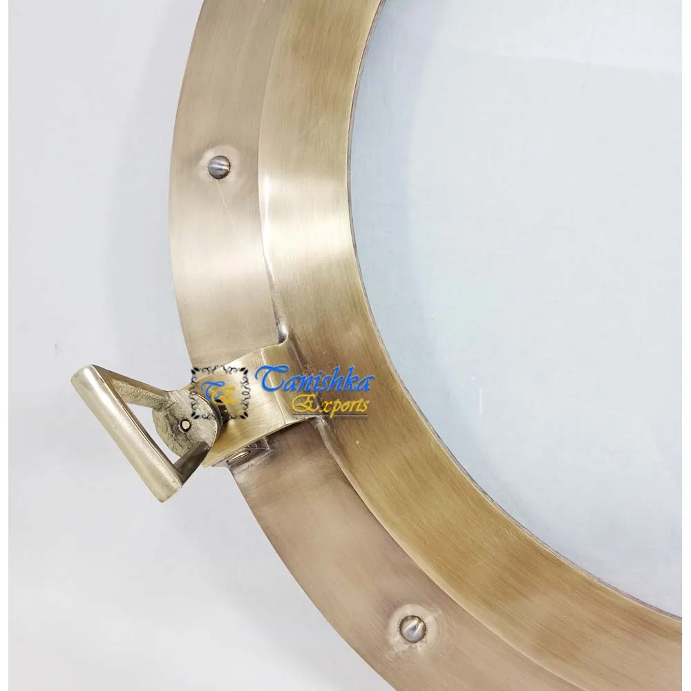 Brass Antique Finished porthole Aluminum with Glass round Ship Porthole customized Marine Porthole ship window at low price