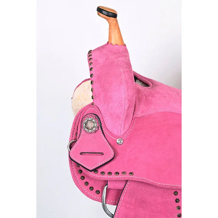 Oem Service Horse Saddle High Quality Hot Selling Luxury Pink Color Horse Saddle And Many Color Horse Saddles