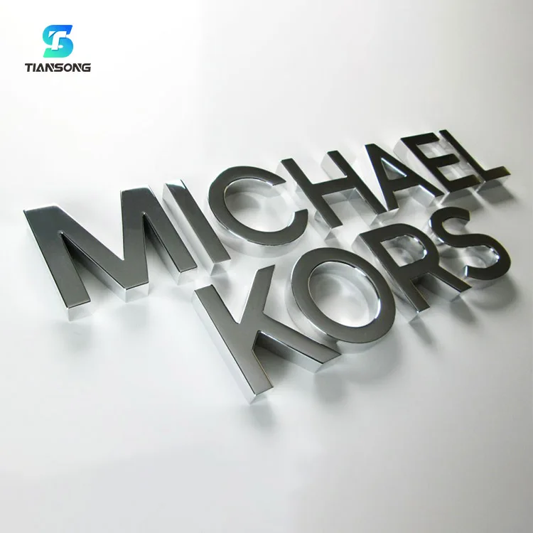 Customized Channel Letter Acrylic Reception Sign Outdoor Building Signage For Business Sign 3D Letters Sign
