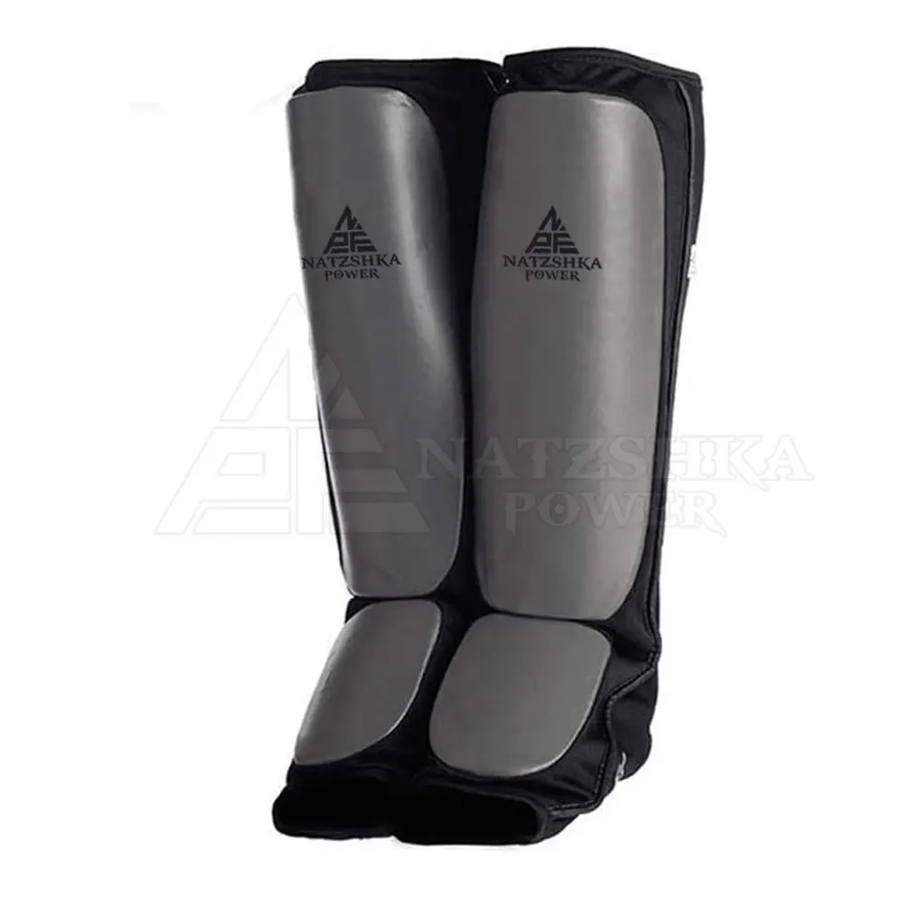 Custom Logo Shin Guard Anti-Slip Socks Long Leg Whole Sale Rate Shin Pad Protective Leather Nylon Material for Adults in Sports