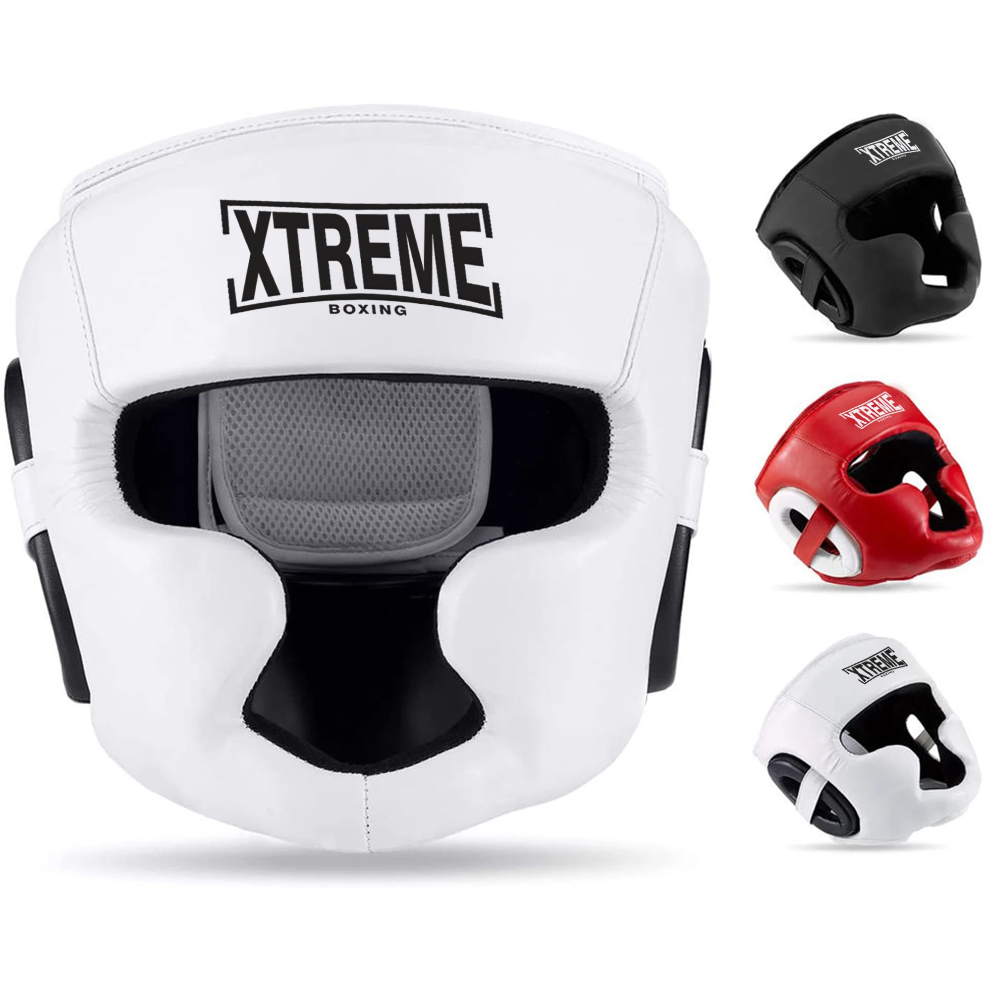 Safety Head Guard One Size Fits All Ages Boxing Headgear Closed Type Helmet, Sparring MMA Muay Thai Kick Brace Head Protection