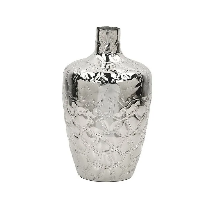 Hot Sale Customized Shape Dinner Table Centerpieces Vases Christmas Party Decoration Two Tone Finishing Metal Flower Vases