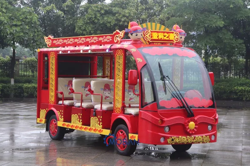 New energy 14 passenger bus heater and air conditioning electric shuttle bus