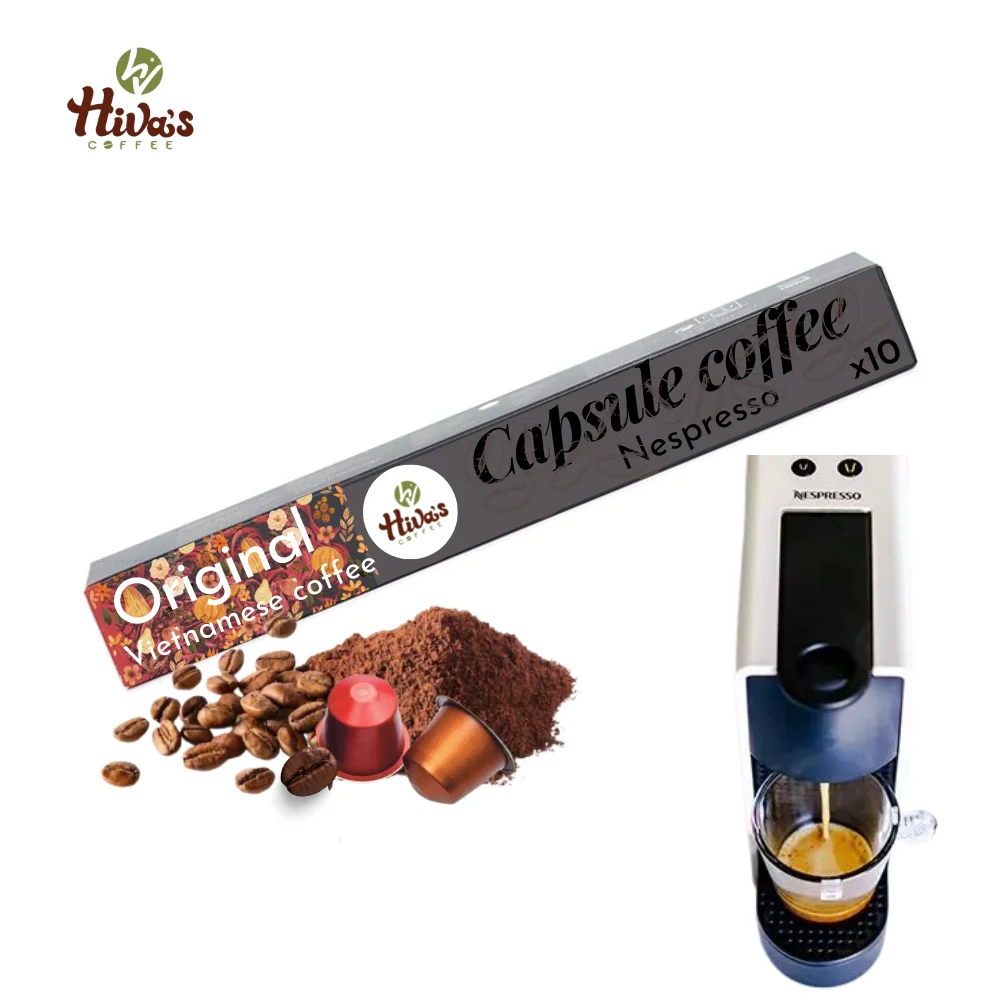 Top product Nespresso Coffee Capsule Direct factory Viet Nam Arabica Coffee OEM 5.7g /cup Wholesale price Ready to export
