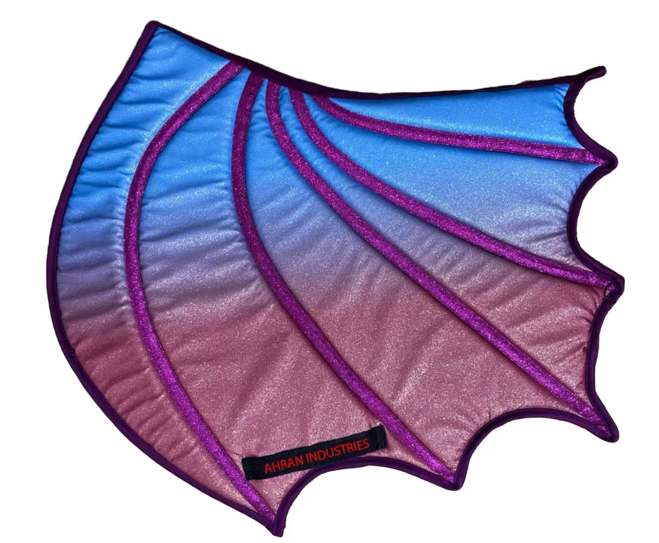 Dragon wing multi colors glitter fabric Printed all sizes Saddle Pads Horse Riding horse grooming Saddle Pads new gradient color