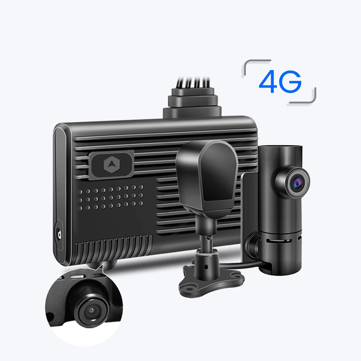 The New Car Black Box Camera Wifi ADAS 4G Lte Mini Dashcam 3 Channel Driver Monitoring