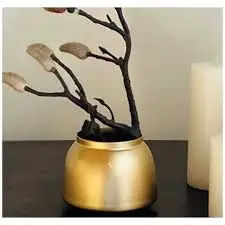 Home Decoration Aluminum tall metal flower vases for weddings centerpiece for  Office And Living Room
