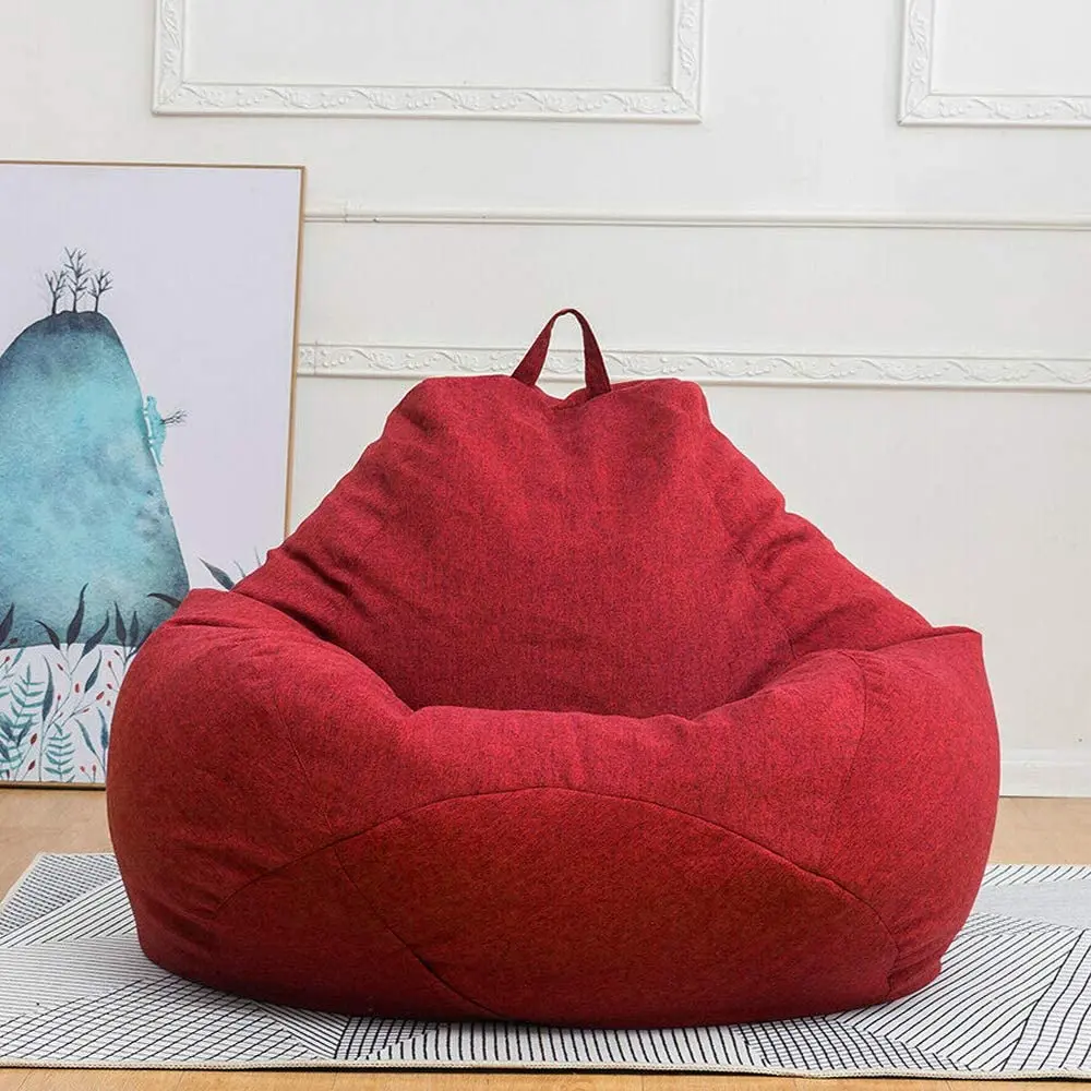 Bean Bag Chair Cover Only Without Filling - Extra Large, Stuffed Animal Storage&Memory Foam