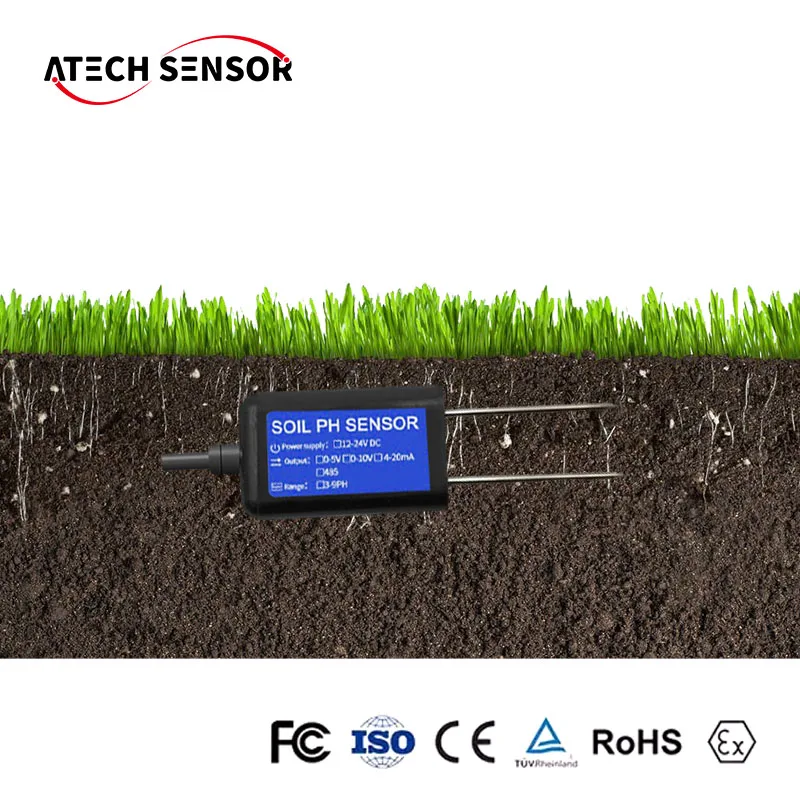 Atech  IOT Farming Measuring Instrument Iot Soil Temperature And PH Sensor Soil