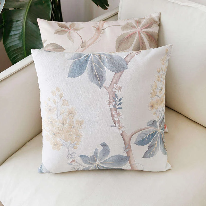 New Design Plant pattern Square Pillow Cushion Cases Modern Decorative Pillowcover for Sofa Couch Bedroom Living Room Car