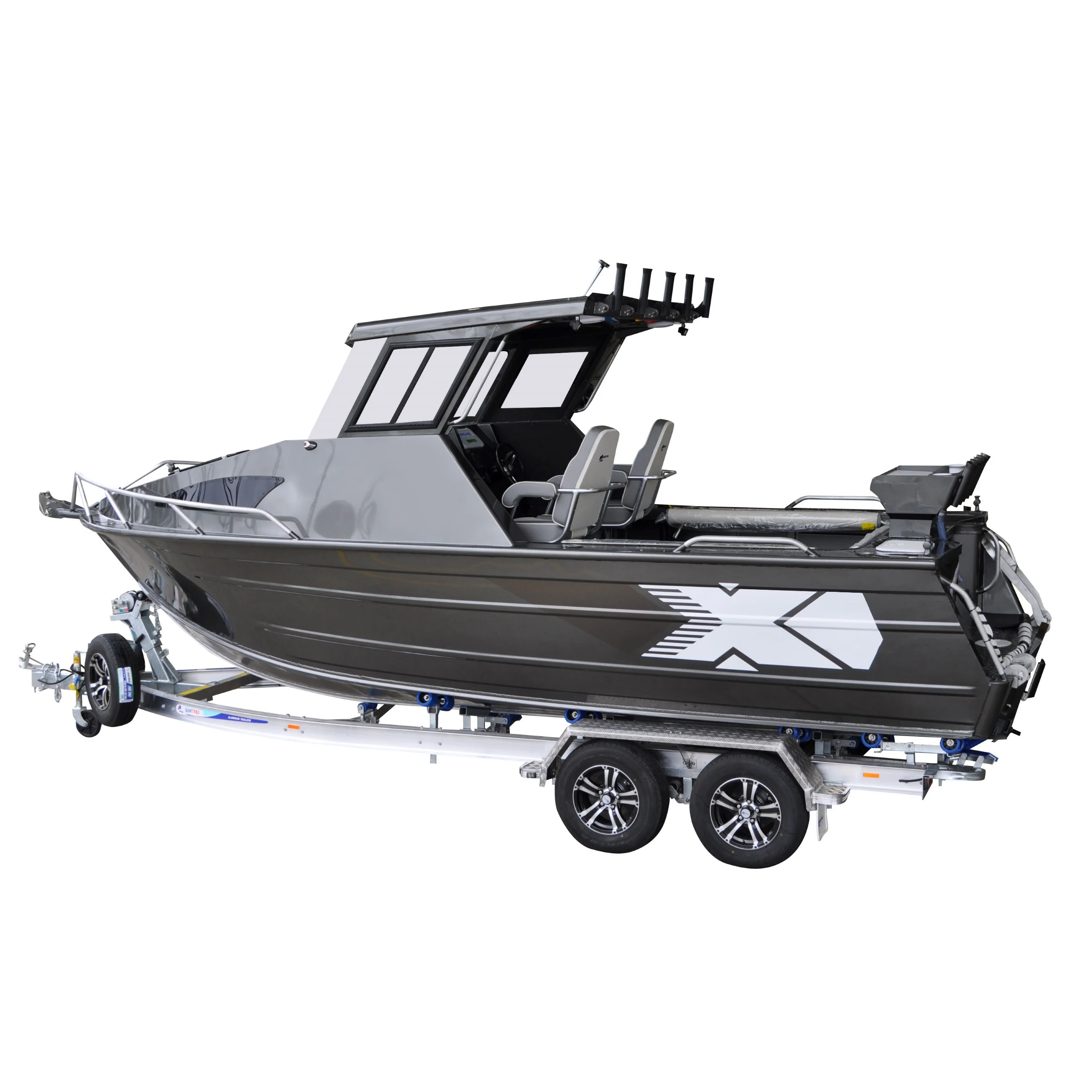 Kinocean 7 м Высокоскоростной Алюминиевый рыболовный катер/кабина Barge судно с мотором