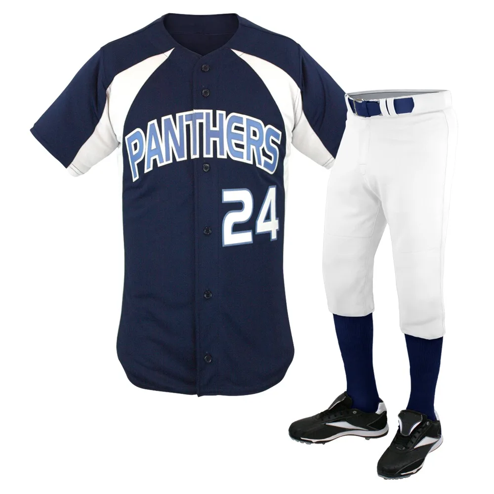 Baseball Jersey And Pants Custom Design Team Wear Uniform Set New Style Comfortable Baseball Uniform