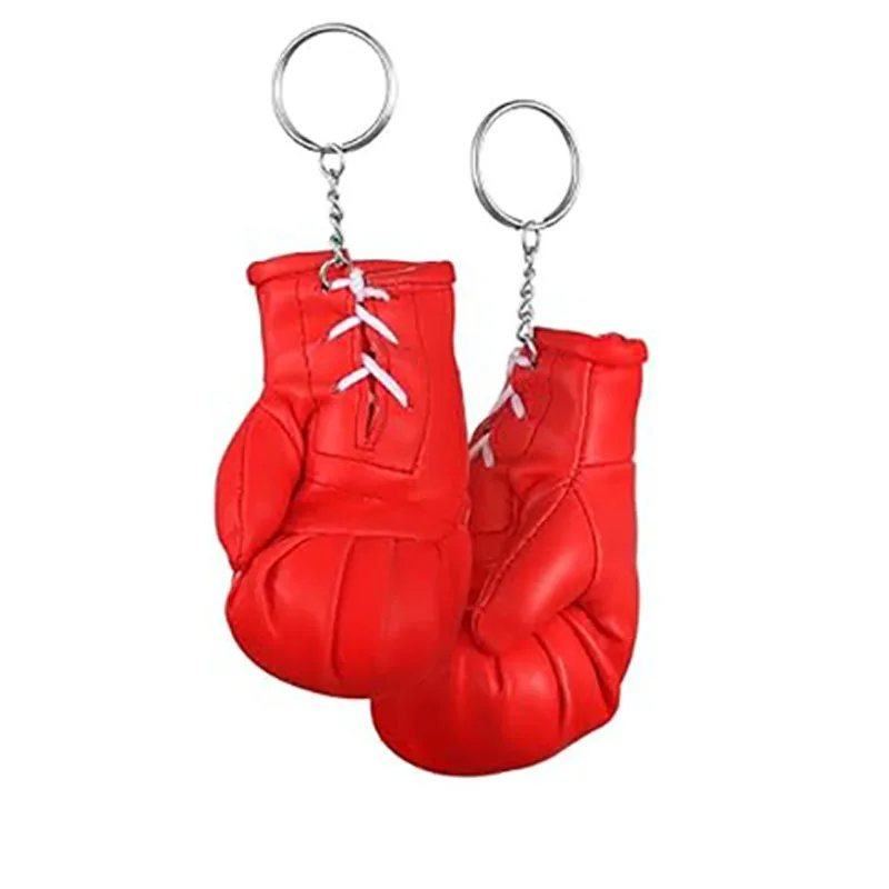Promotional Custom Boxing Glove Keychain Light Mini Glove Keychain Customized Logo Print Mini Boxing Gloves Keychain