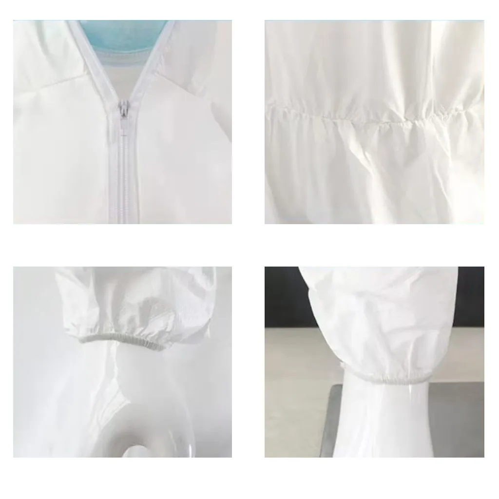 EN14126 disposable safety overalls Type 5 6 waterproof Chemical industry PPE clothing