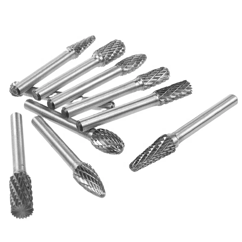 High Quality And Powerful Carbide Rotary Burr File Manufacturers Solid Tungsten Carbide Burr Cutter Sets