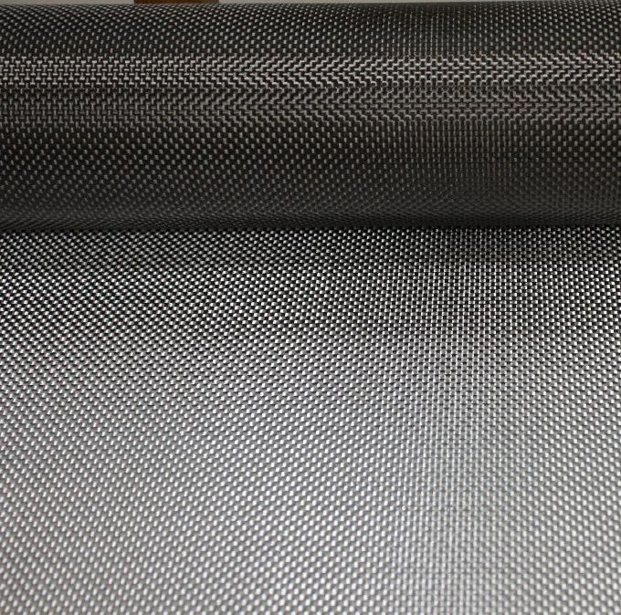 40 inches wide electroplated silver  carbon fiber fabric