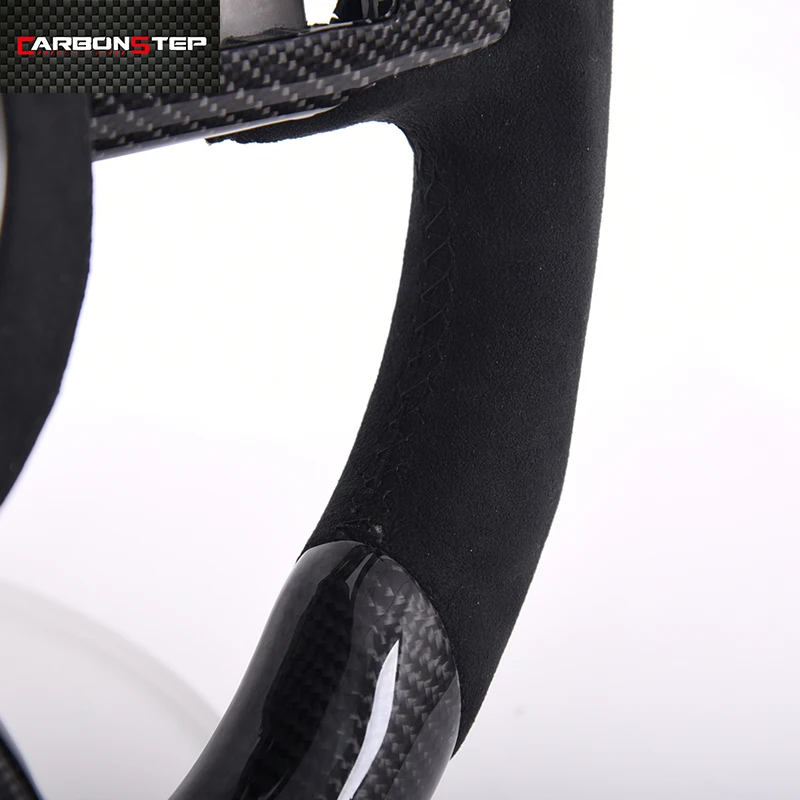 smart led custom alcantar Carbon Fiber Steering  Wheel  for Mustang