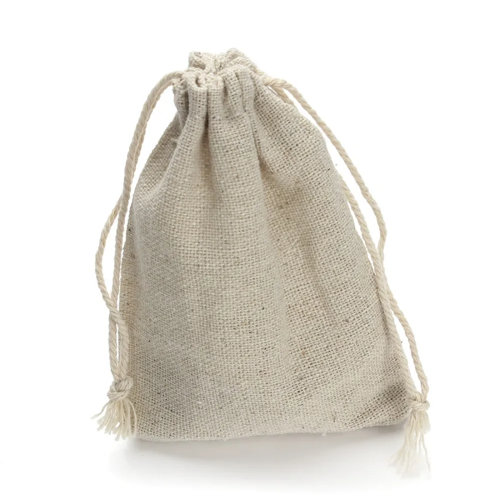Hot-selling Wholesale Small Custom Burlap Hessian Sack Cheap Price Eco-friendly Calico Jute Drawstring Gift Bag From Bangladesh