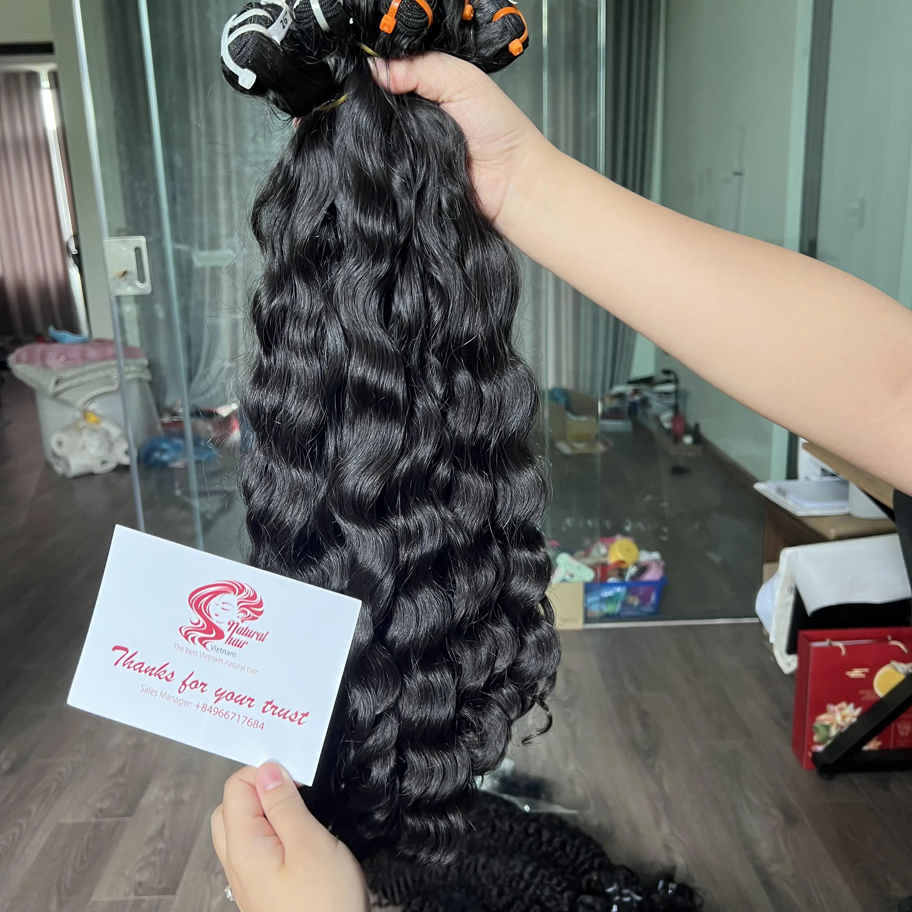 Vietnamese Hair Supplier Top Product Raw Vietnamese Burmese Curly Weft Hair Virgin Human Hair