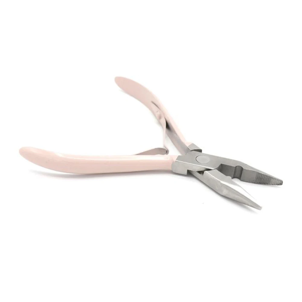 Tea Pink Hair Extension Pliers Stainless Steel High Quality Hair Extension Tools Kit For Hair