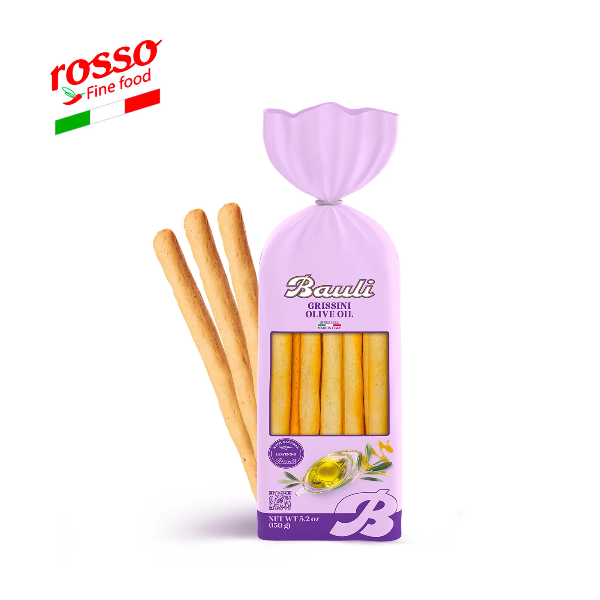 Bauli Olive oil Breadsticks (150g) Grissini with Olive oil -  Made in Italy