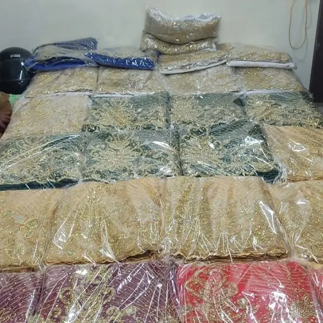 Beaded George Wrappers gele asoke headties women scarfand headties mult color headtie