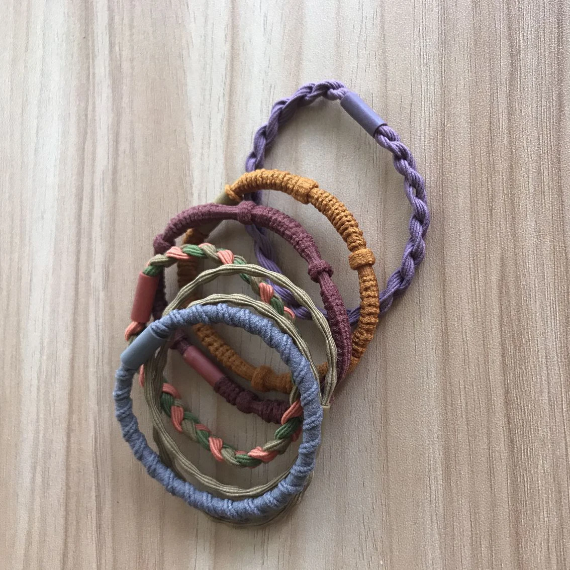 Fashion Boho Twist Original Hair Tie Bracelets for Women Girls Kids