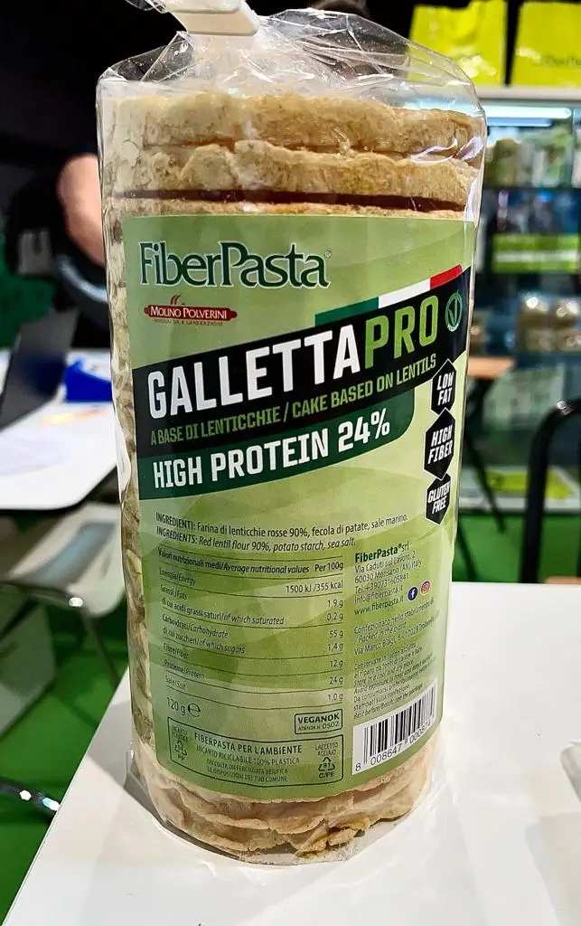 HIGH PROTEIN LENTIL CAKE, GLUTEN FREE AND HIGH FIBER,  VEGAN, PLANT-BASED MADE IN ITALY AND PREMIUM QUALITY