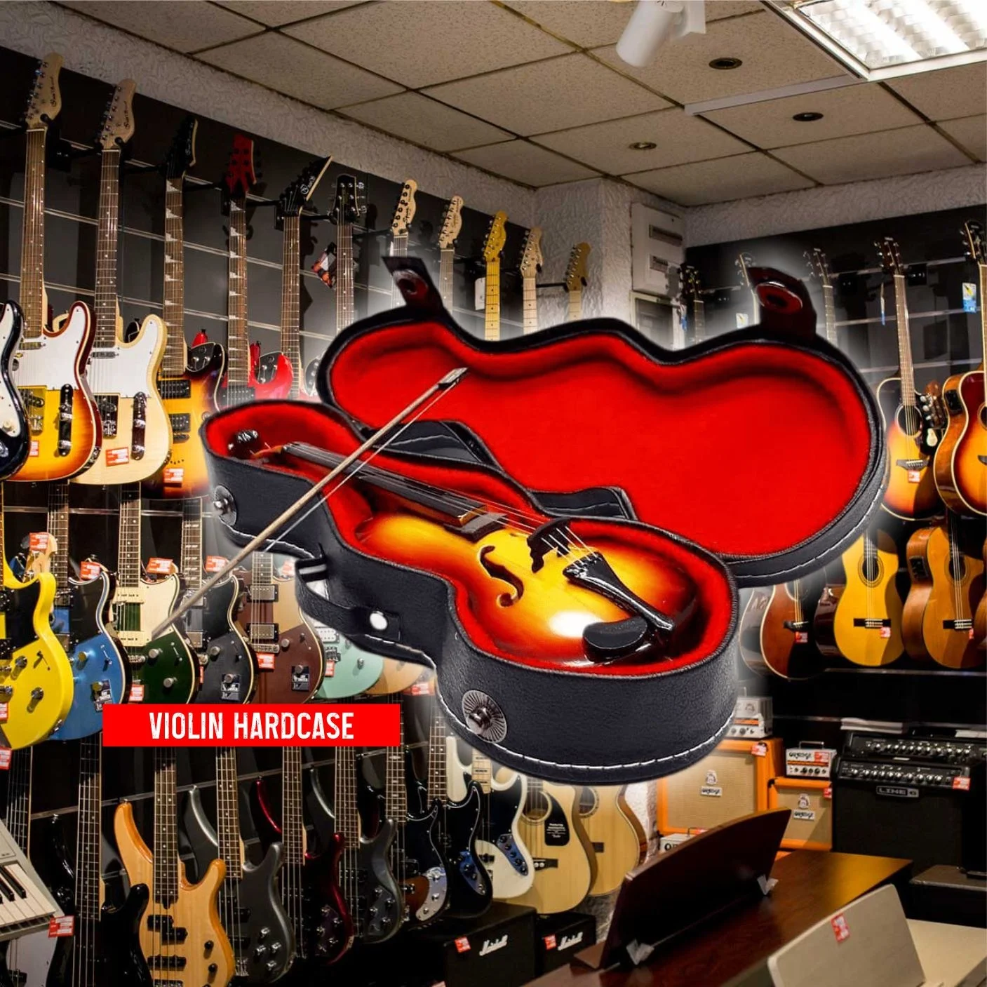 Miniature Hardcase Violin for miniature violin Exclusive 10cm