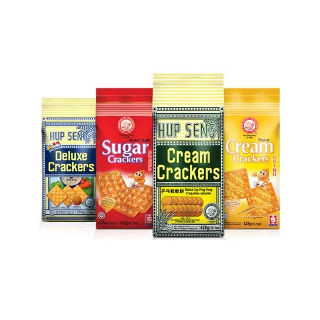 Malaysian Favorite Salty Creamy Crackers (Cream/ Sugar/ Deluxe/ Corneo) Choices Perfect for Breakfast Coffee Break Supper