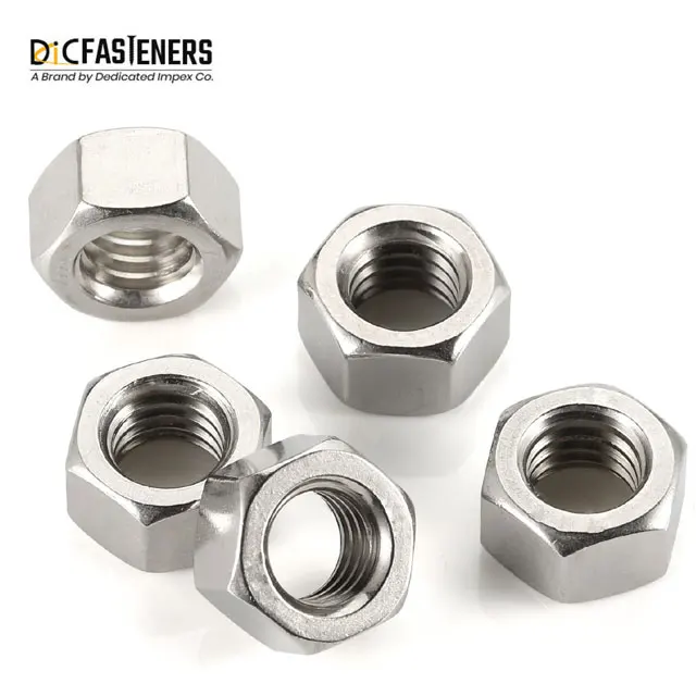 High-Quality DIN 934 Stainless Steel Hex Nuts with Metric Sizes