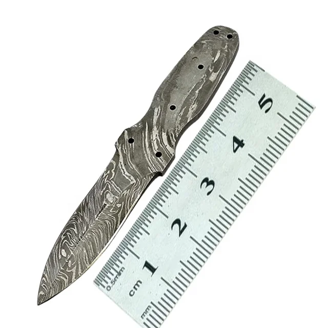 Blank Blade Hand Forged  Custom Handmade Damascus Steel Top Quality Blank Blade  Knife Full Tang  With  Cover