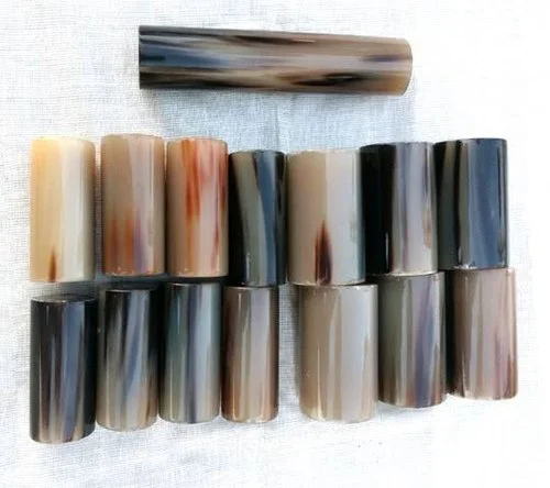 100% Buffalo and Ox Horn Solid Roll Best Quality Polished Horn Tips for Indian Handicraft Natural Horn Roll For Making Handle