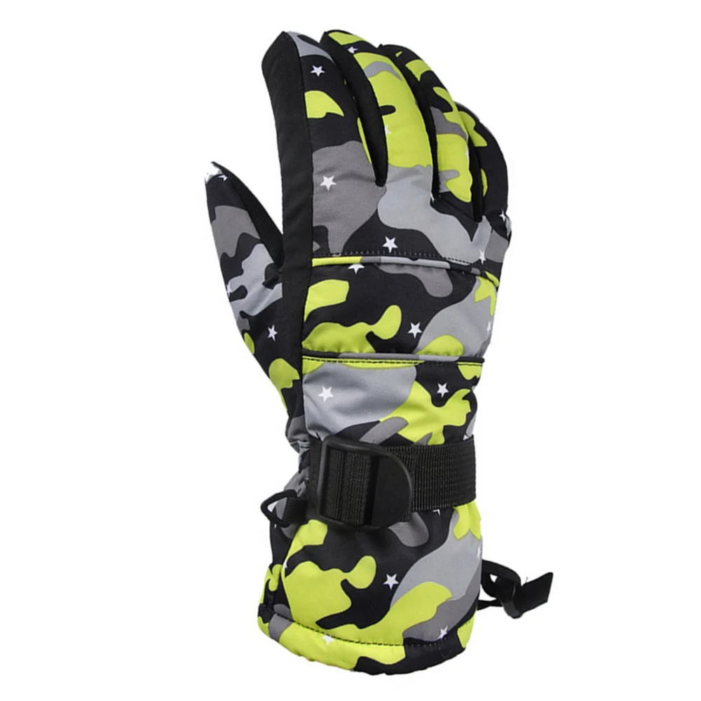 Leather Gloves Waterproof Touch Screen Ski Snowboarding Heated Riding Warm Sports Travel