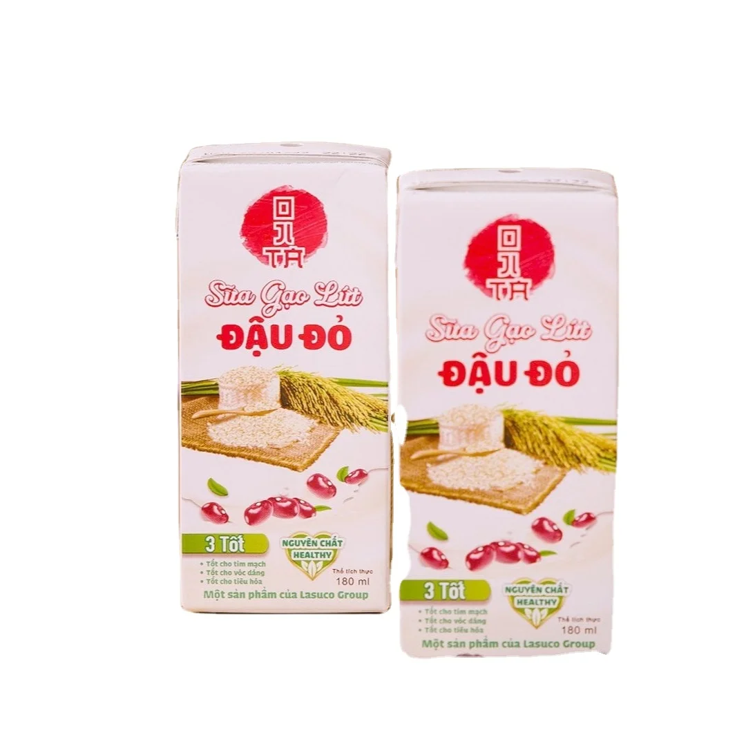 Ojita Brown Rice & Red Bean Milk Natural Flavor Instant Drink Sterilized Pack From Vietnam
