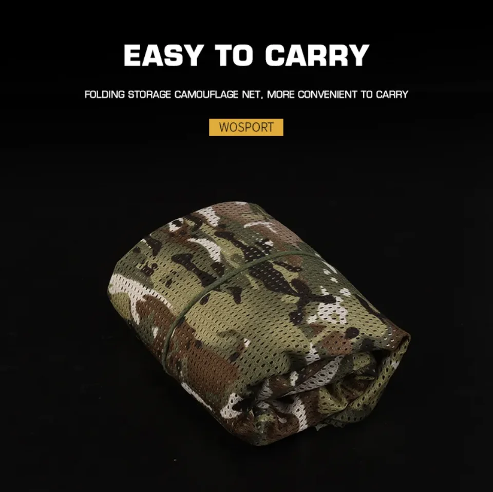 Multiple Color Hidden Camo Netting Durable Polyester Conceal Net 1.5*2M