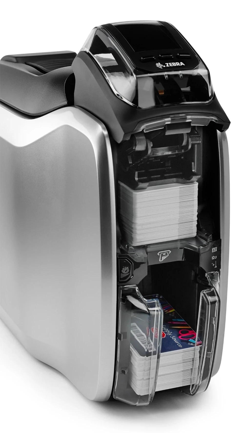 Dual-Sided Card Printer ID Card Printer Smart Card Printer Zebra ZC300 (dual Side) Automatic Multicolor Newly Automatic
