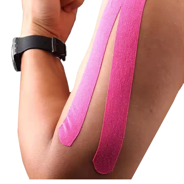 Гипоаллергенная физиотерапевтическая хлопковая кинезиологическая лента Спорт