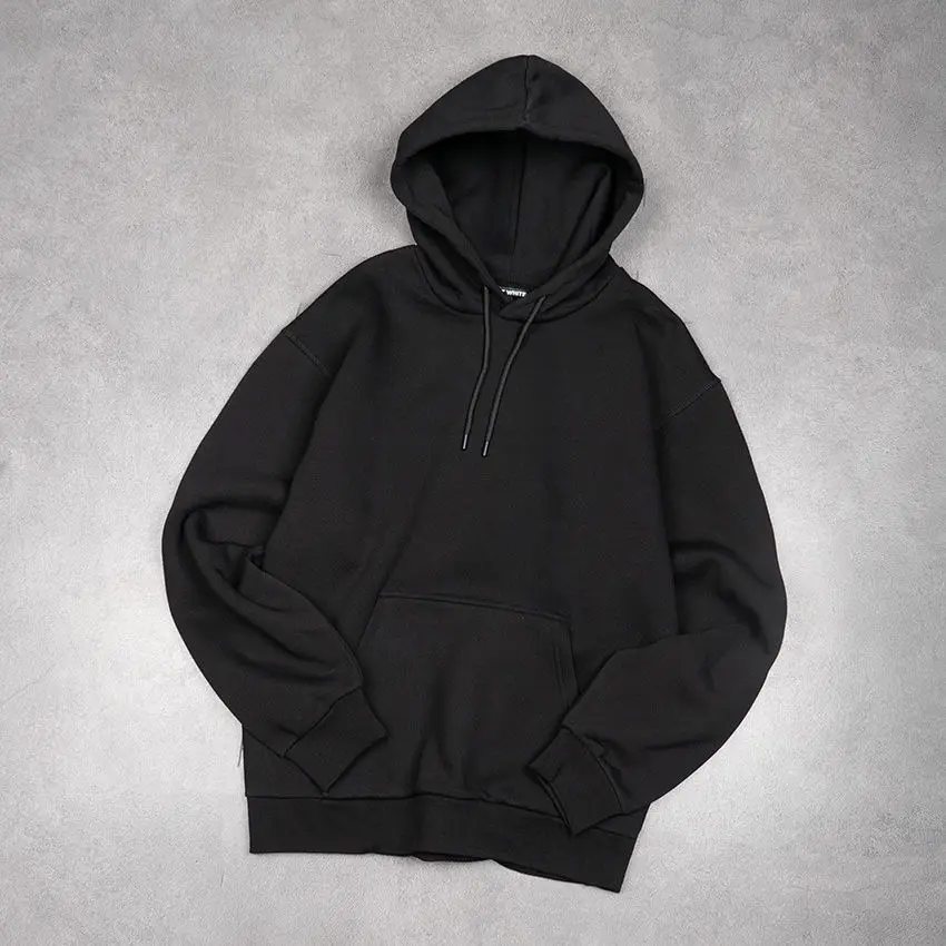 Premium High Quality Embossed Logo Sweaters Sweatshirt Custom Oversized Hodie 3D Printing Emboss White Hoodie For Men