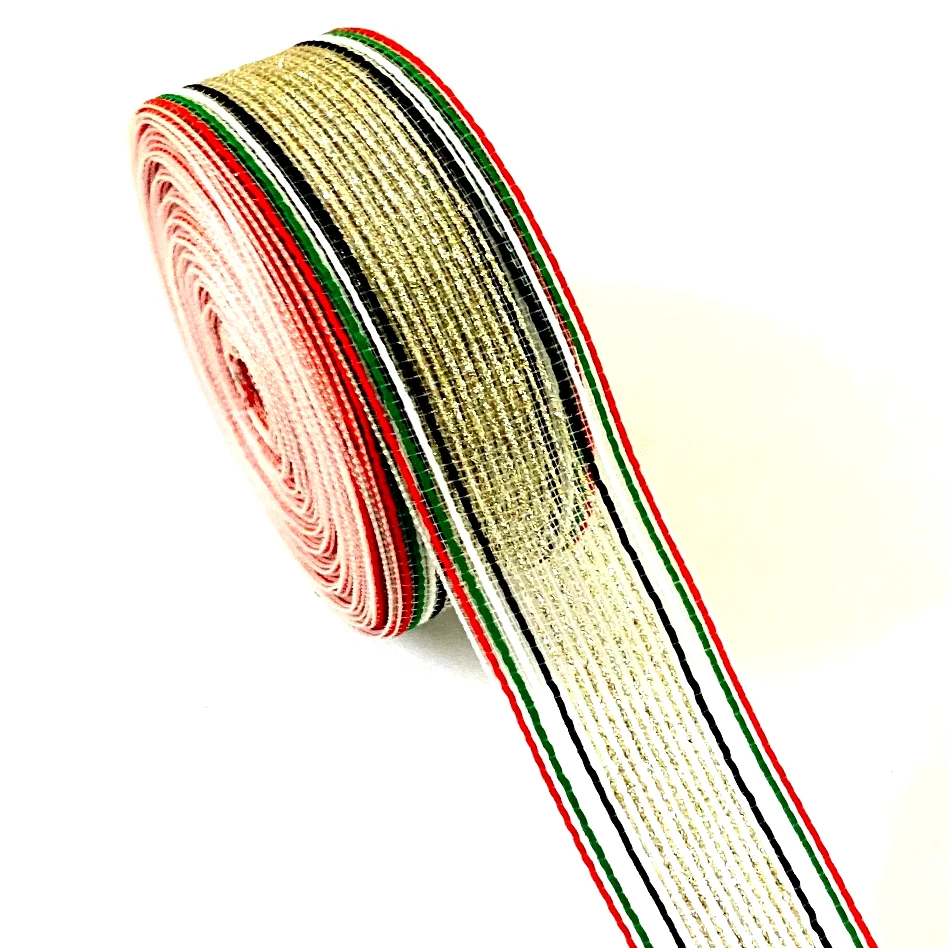 9m 27mm Wide Colored Trim Metallic Scrallop Scroll Lace with Rhinestone & Bead Decoration for Sewing Table Cloth Decor