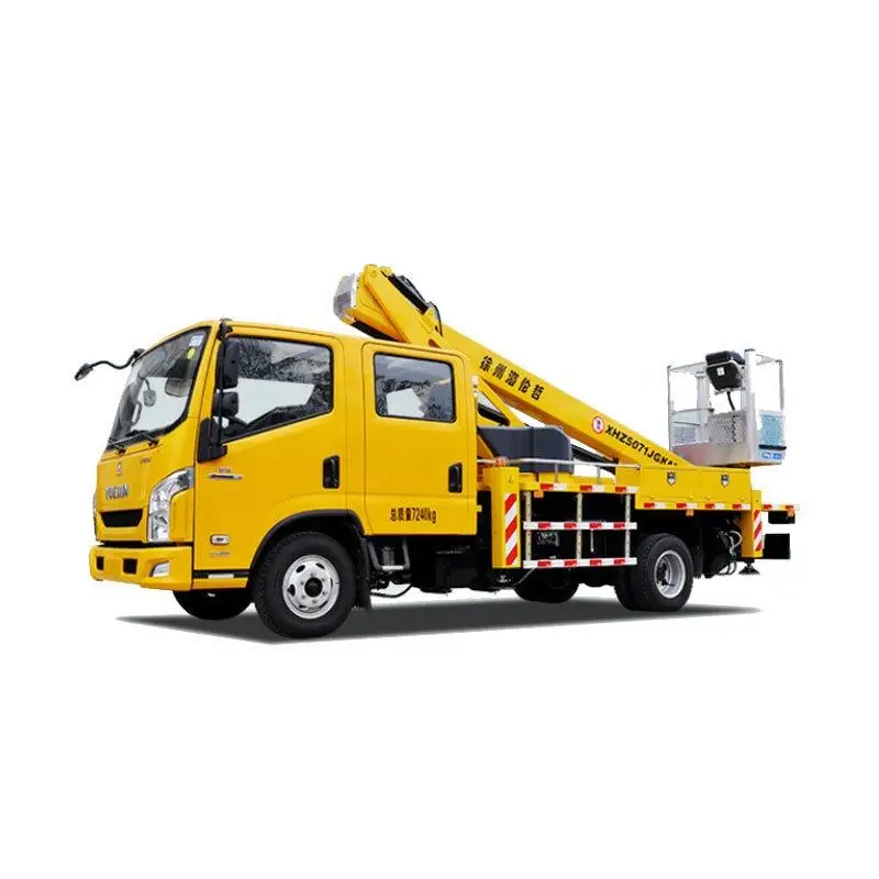 Used towable cherry picker truck/ Boom lift pickup truck/ mounted articulated telescopic moveable hydraulic spider lift Trailer