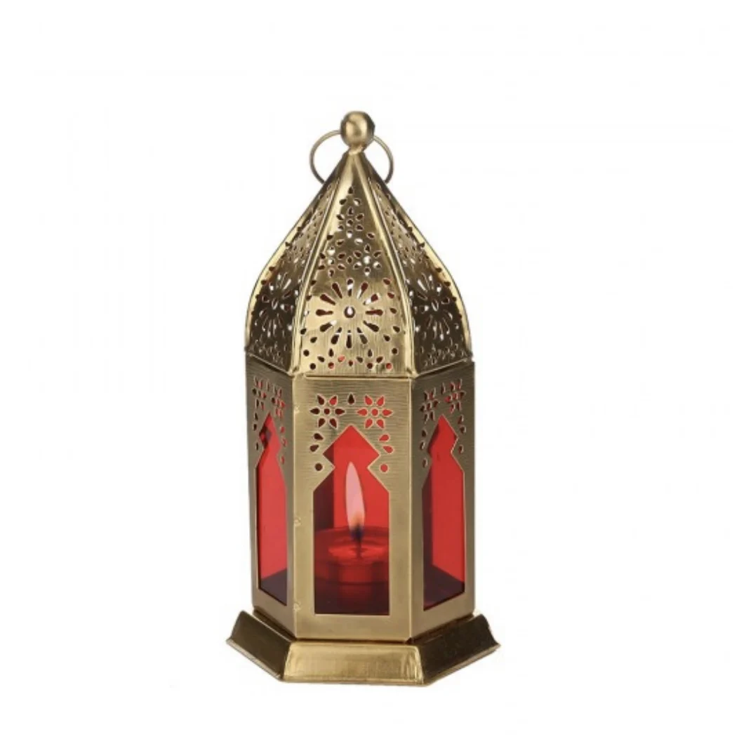Finest Quality Handmade Moroccan Decorative  Iron Lanterns with Colorful Glass For Hanging and Tabletop Decoration
