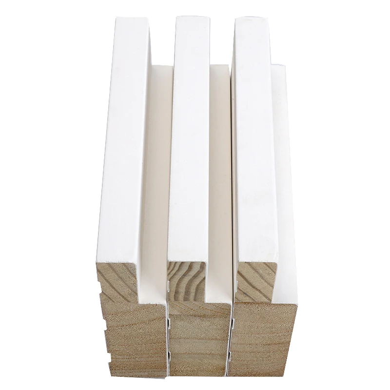 Индивидуальная внутренняя дверная рама, литье, низкая цена, белая окрашенная древесина, грунтованный корпус MDF, литье для двери, окна внутри