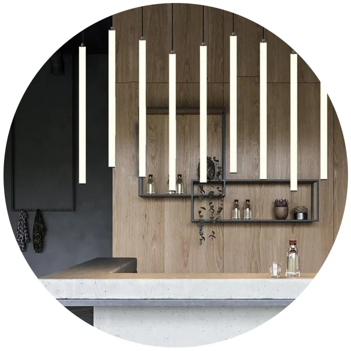 Luxury Modern Dimmable Chandelier For Living Room Home Decorate Staircase Lamp Large Fixture Spiral Design Round Tube Light