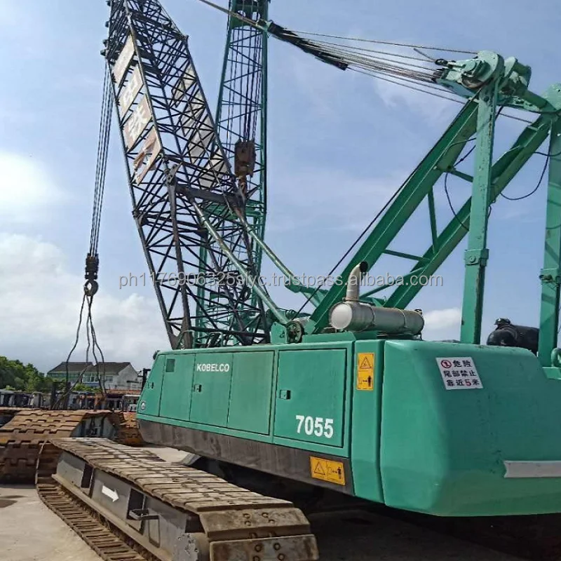 kobelco 7055 used crawler crane, Hitachi & Kobelco 7050 /Sumitomo 50ton 55ton 60ton 70ton 80ton 100ton Japan Orginal Crane