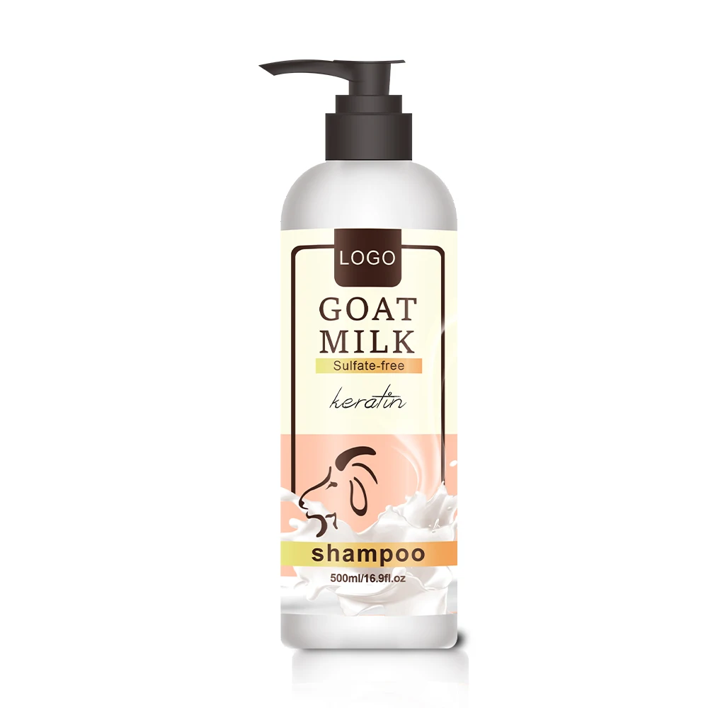 Natural organic goat milk shampoo  gentle PH balance moisturizing and nourishing hair, cruelty free shampoo