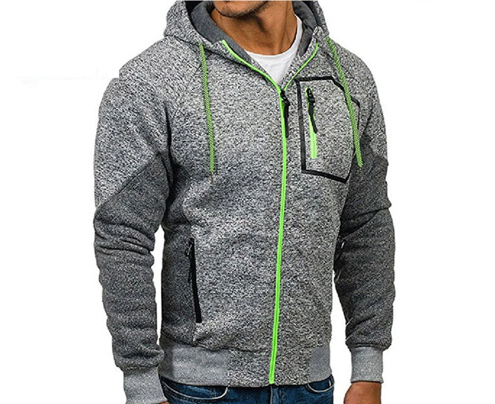 Best Style Zip Up Hoodies Wholesale Custom Plus Size Total Zip Hoodie Oversized Solid Color Men Blank Full Zip Hoodie