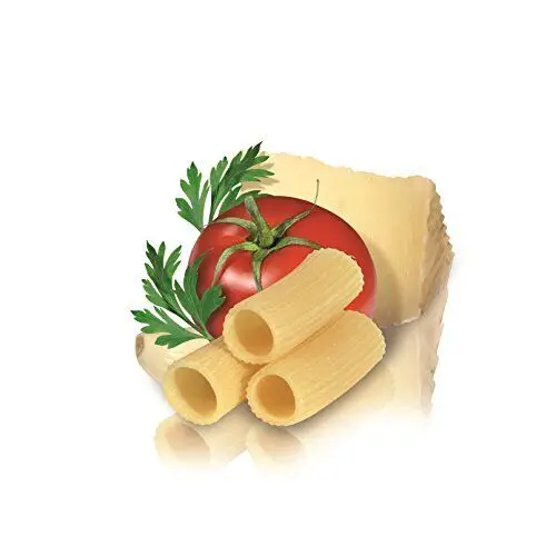 Rigatoni Pasta, Large, Ribbed Tubes Italian High Quality Pasta Pennoni Rigati 500 g - Made in Italy for export
