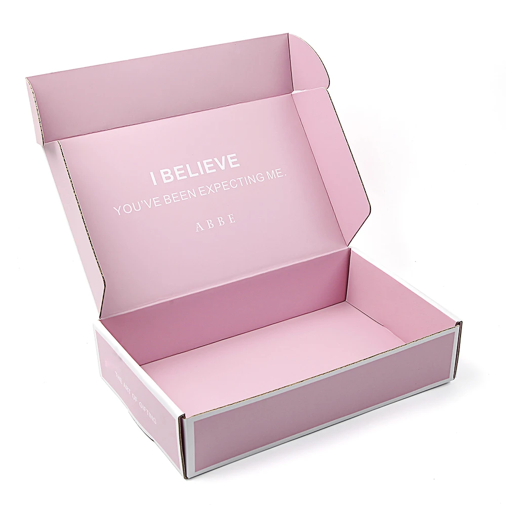 Custom corrugated gift fold box OEM factory eco friendly shipping paper mailer box packaging with logo