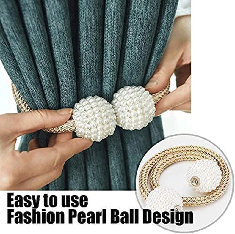 Popular home Drapery decorative support Weave Rope buckle tie back holdback holder Accessories magnetic curtain tiebacks